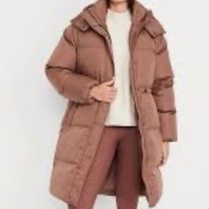 GAP Water-Resistant Quilted Long Puffer Jacket
